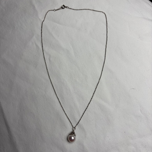 Tiffany & Co Sterling Silver Pearl Pendant Necklace - Picture 5 of 5
